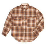 Plaid Shacket - Shirt - Tawny Plaid - F23 - Simply Southern