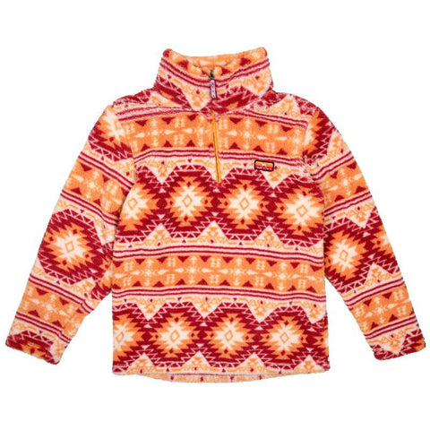 Simply Classic Sherpa Orange Tirbe - Pullover - F23 - Simply Southern