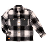 Yosemite Plaid Shacket - Jacket -  Black Plaid - F23 - Simply Southern