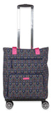 Swirl Quilted Convertible Rolling Tote - F26 - Simply Southern
