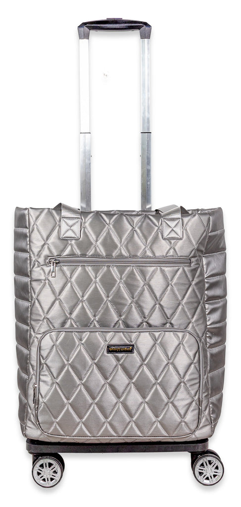 Swirl Quilted Convertible Rolling Tote - F26 - Simply Southern
