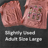 Slightly Used Simply Southern T-Shirt - Coffee -  Adult Size Large- (M142)