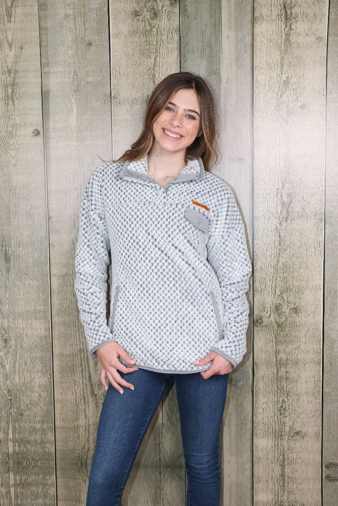 Simply Soft Sherpa - Frost Gray - Pullover - F23 - Simply Southern