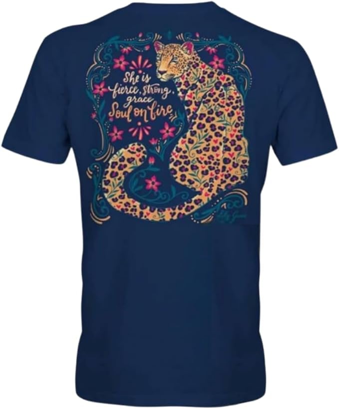 She is Fierce- Leopard - Adult T-Shirt - Lily Grace