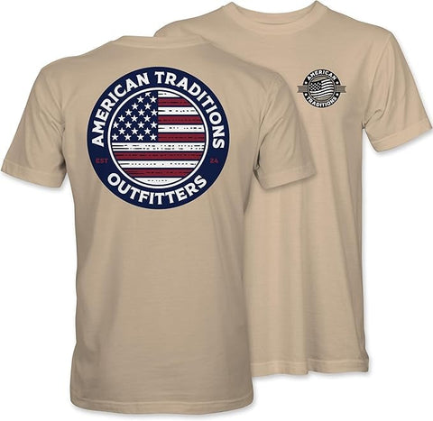 Flag Circle Logo - AT - Adult T-Shirt