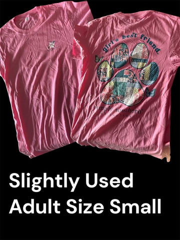 Slightly Used Simply Southern T-Shirt - Girls Best Friend- Adult Size Small- (M138)