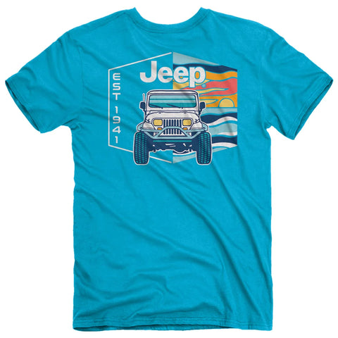 Retro Beach - Adult T-Shirt - Jeep®
