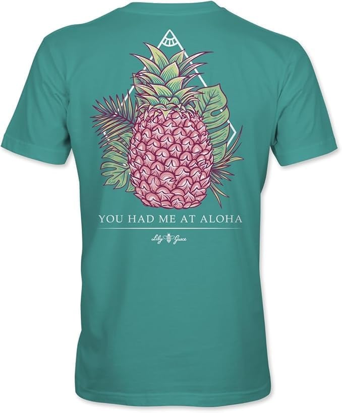 Pineapple - You Had Me at Aloha - Adult T-Shirt - Lily Grace