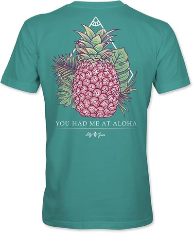 Pineapple - You Had Me at Aloha - Adult T-Shirt - Lily Grace