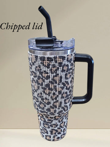 Simply Southern 40oz Leopard Sequin Tumbler (M12)