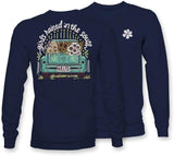 Girls Raised in The South - Vintage Truck - Adult Long Sleeve - Itsa Girl Thing