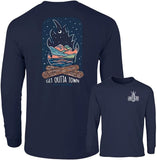 Outdoor Campfire - Get Outta Town - Mountains - Adult Long- Southernology