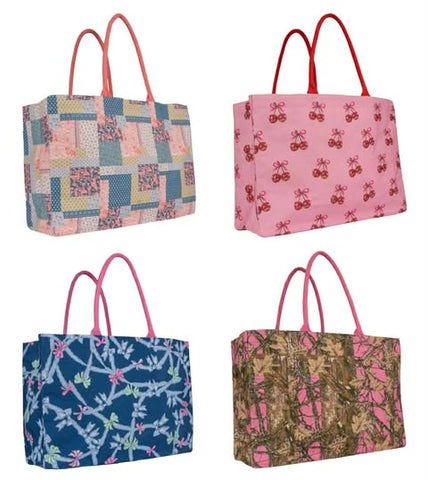 Canvas Tote Bag with Handles and Interior Pocket - F25 - Simply Southern