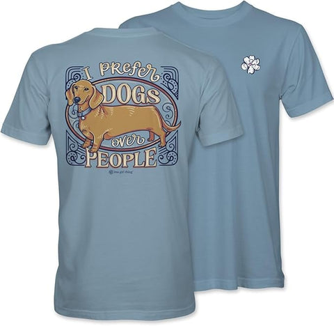 Dog Over People - Adult T-Shirt - Itsa Girl Thing