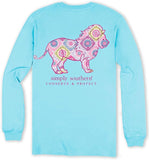 Pink Floral Lion - Conserve & Protect - SS - F24 - Adult Long Sleeve