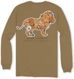 Lion Wild Flower - Conserve & Protect - SS - F24 - Adult Long Sleeve