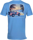 Boat Waves Sun Rays Beach Days - Adult T-Shirt - Lily Grace