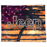 Sun Palm Tree Sherpa Throw Blanket - Jeep®