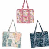 Printed Quilted Tote - F25 - Simply Southern