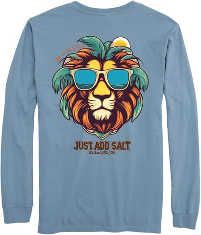 Beach Lion - Just Add Salt - Adult Long Sleeve - What The Fin