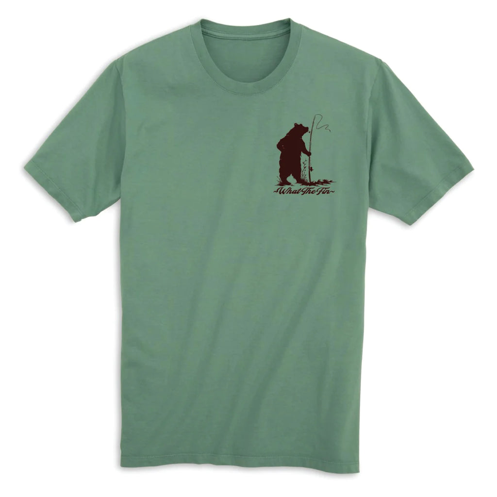 Bear With Me...I'm Fishin - Adult T-Shirt - What The Fin