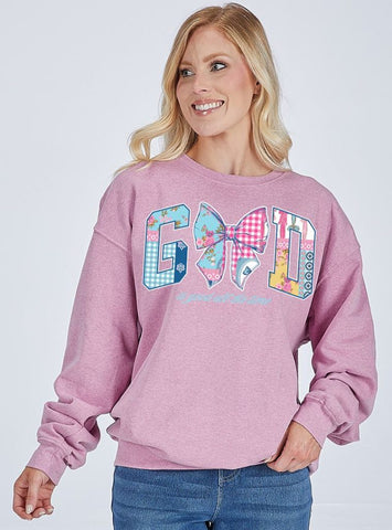 God is Good Design - Crew Neck Sweatshirt - F25 - Adult Crew