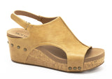 Carley Caramel Smooth Sandal - Boutique by Corkys