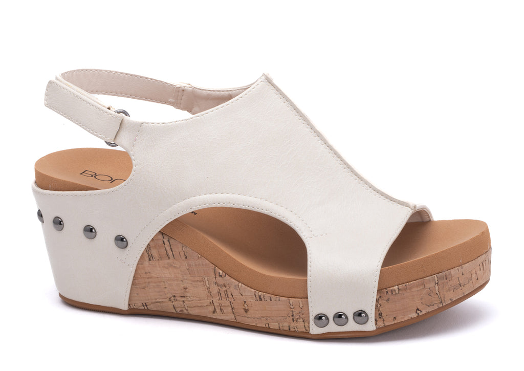 Carley Cream Sandal - Boutique by Corkys