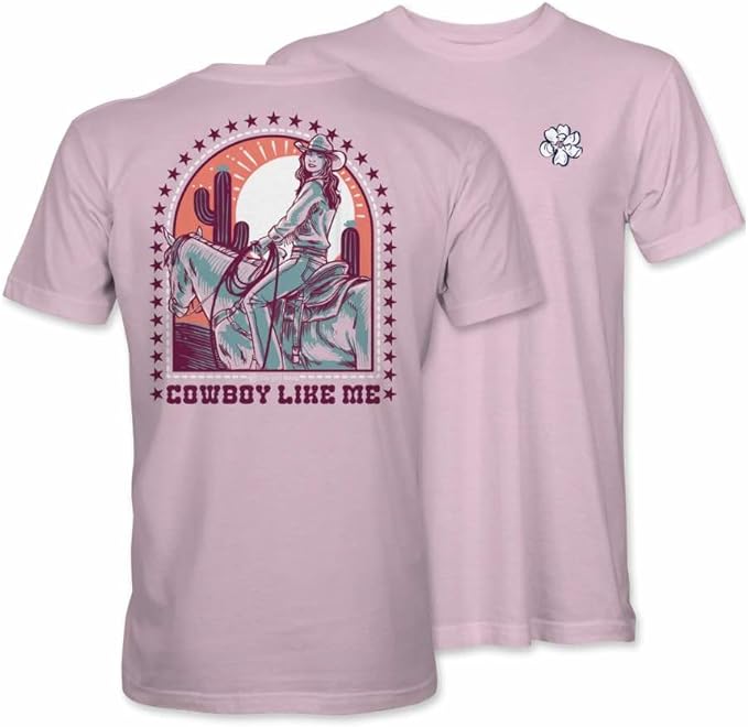 Cowboy Like Me - Horse - Adult T-Shirt - Itsa Girl Thing