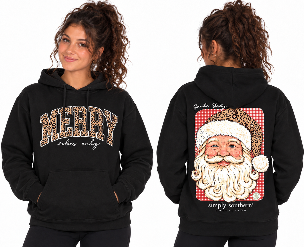 Santa - Merry Vibes Only - Adult - F26 - Simply Southern