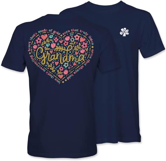 Heart Gold Grandma - Adult T-Shirt - Itsa Girl Thing