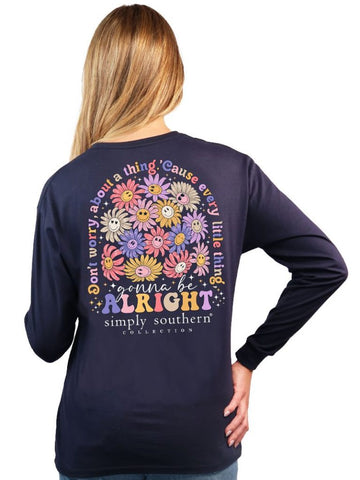 Don't Worry, About A Thing. Cause Every Little Thing Gonna Be Alright - SS - Adult Long Sleeve