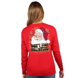 Santa - Don't Stop Believing - Christmas - SS - F23 - Adult Long Sleeve