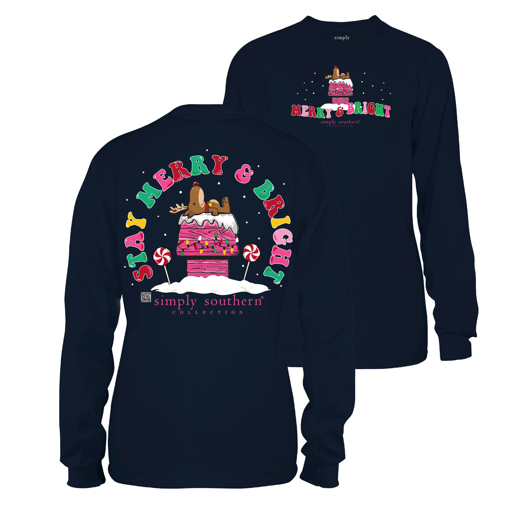 Stay Merry and Bright - Deer - Christmas - SS - F23 - Adult Long Sleeve