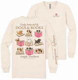 Easily Distracted By Dogs & Books - SS - F26 - YOUTH Long Sleeve