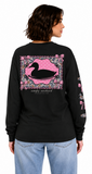 Duck - Camo - Pink Bows - SS - F26 - Adult Long Sleeve