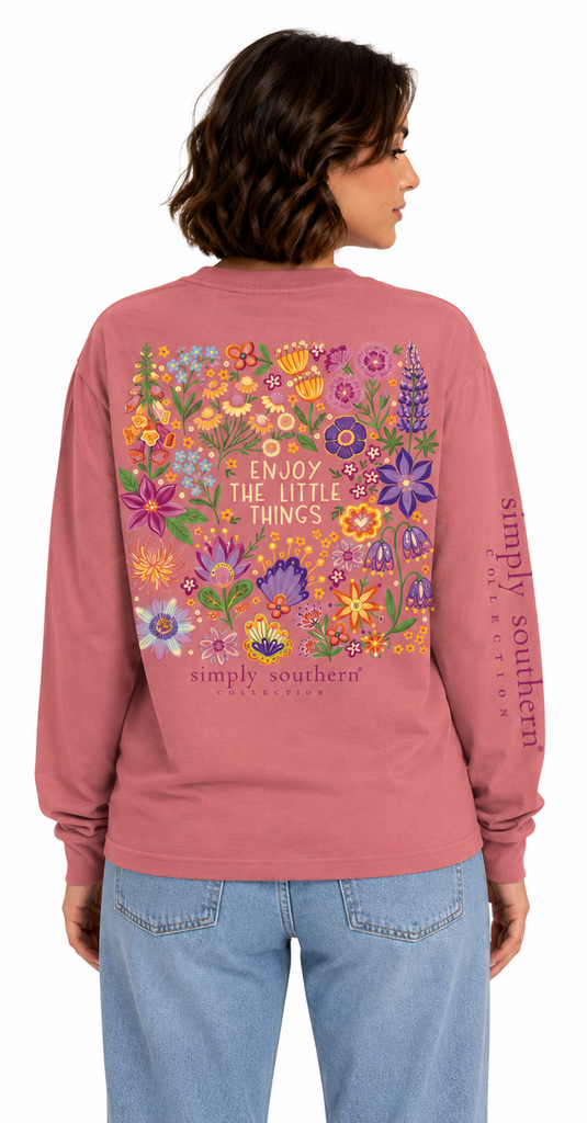 Enjoy The Little Things - Flowers - SS - F26 - Adult Long Sleeve