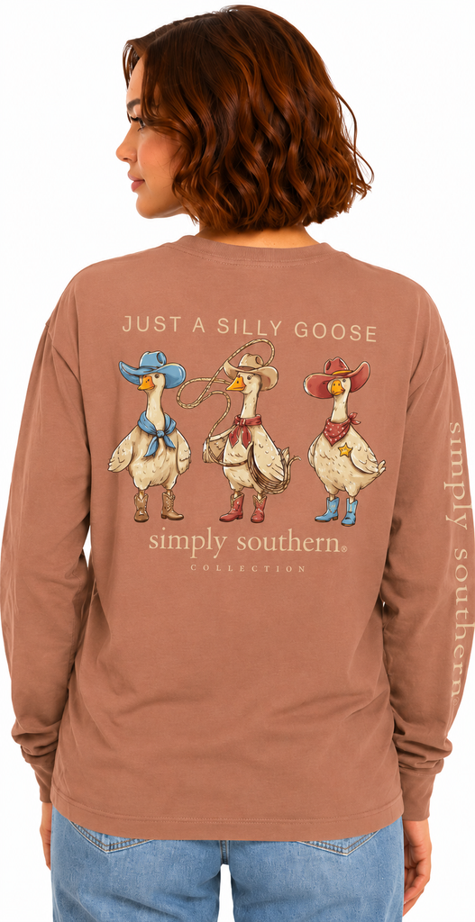 Just A Silly Goose - Country - SS - F26 - Adult Long Sleeve
