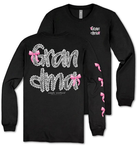 Grandma - Pink Bows  - SS - F25 - Adult Long Sleeve