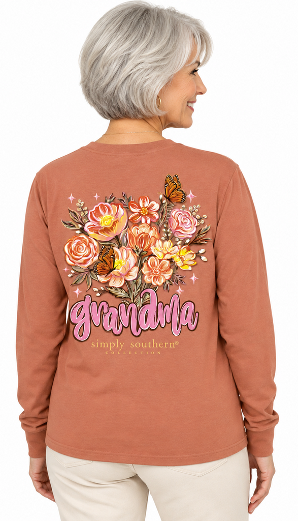 Grandma - Floral - SS - F26 - Adult Long Sleeve