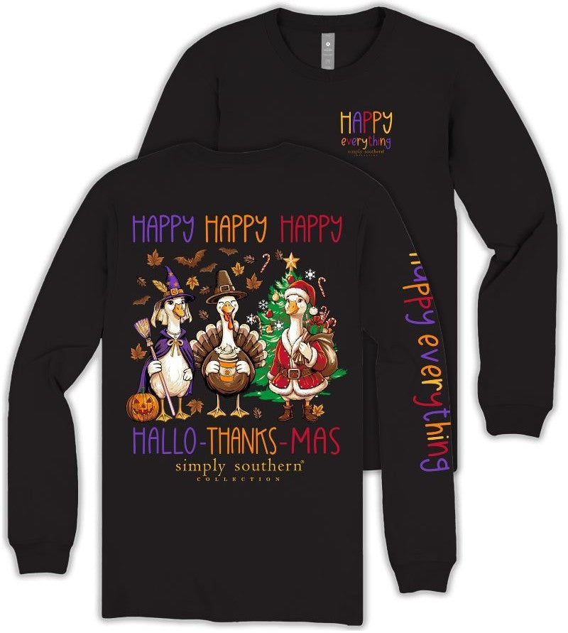 Happy Happy Happy Hallo-Thanks-Mas - SS - F26 - Adult Long Sleeve