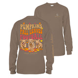 Pumpkins Fall Leaves Football - Dogs - SS - F23 - Adult Long Sleeve