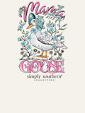 Mama Goose - Blue Flowers - SS - F25 - Adult Long Sleeve