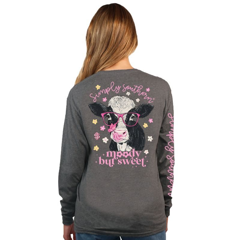 Moody But Sweet - Cow - SS - F23 - Adult Long Sleeve