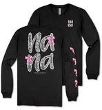 Nana - Pink Bows  - SS - F25 - Adult Long Sleeve