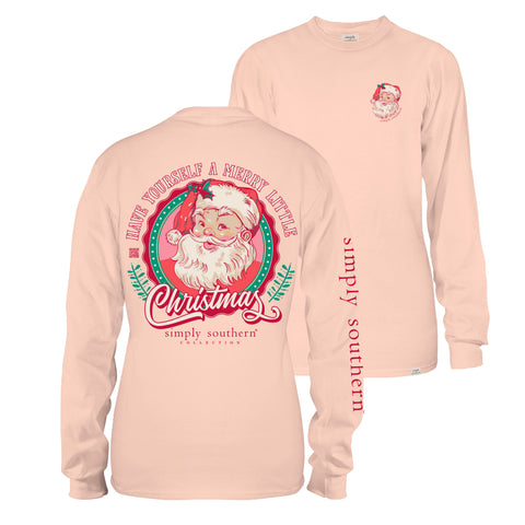 Retro Santa - Have Yourself a Merry Little Christmas - SS - F23 - Adult Long Sleeve