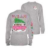 Santa Bus -  Santa Claus is Coming to Town - Christmas - SS - F23 - Adult Long Sleeve