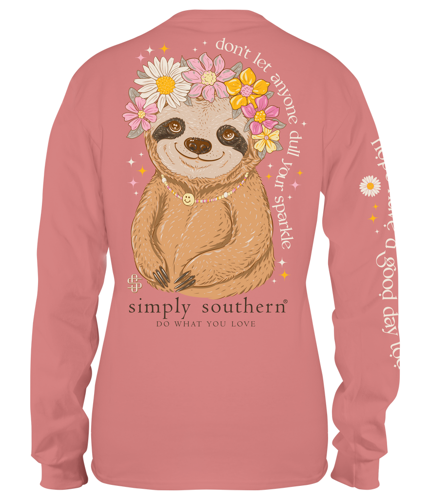 Don't Let Anyone Dull Your Sparkle - Sloth - SS - F23 - Adult Long Sleeve