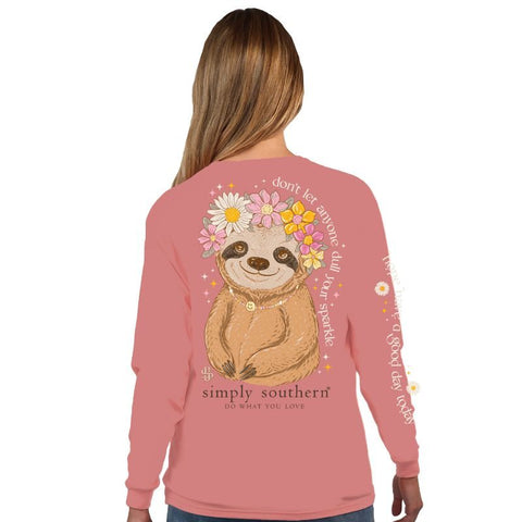 Don't Let Anyone Dull Your Sparkle - Sloth - SS - F23 - Adult Long Sleeve