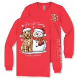 Let It Snow - Dog & Snowman - SS - F26 - Adult Long Sleeve